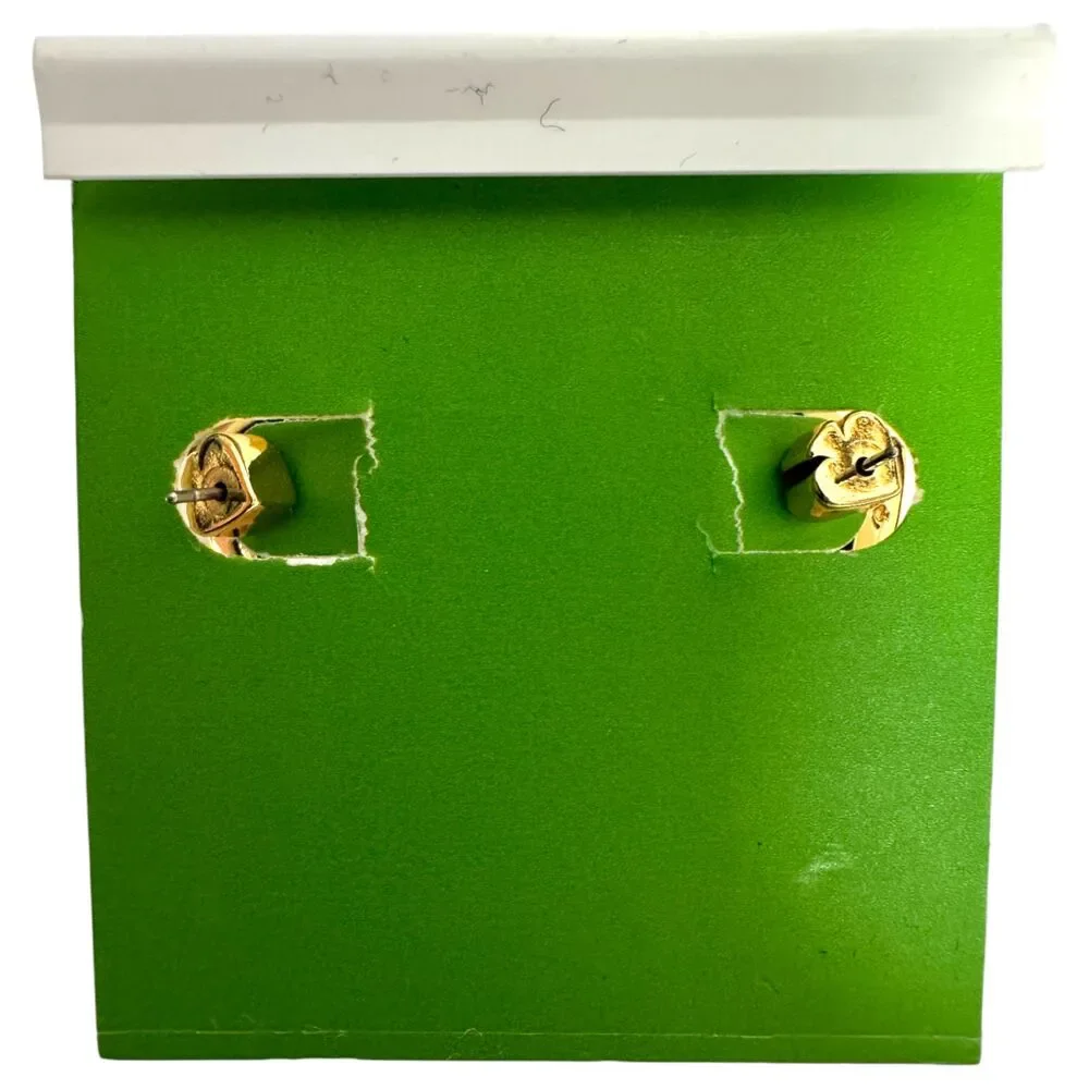 Kate Spade Rise and Shine Glitter Multicolor Gold Stud Earrings NEW in Package